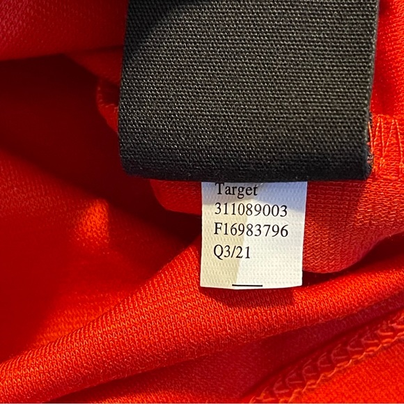 Who What Wear Long Sleeve Sheath Fiery Red Ruffle Dress Large - Picture 6 of 13